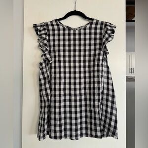 Black and White 100% Cotton Top